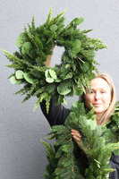 Green Decora New, świąteczny wianek z eukaliptusem