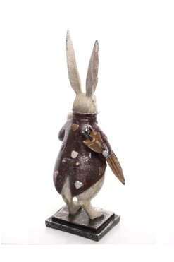 figurka królik z zegarkiem, Alicja w Krainie Czarów F, wys.37.5cm