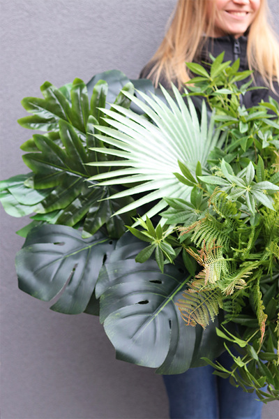 Sopot Cocktail Bar H, ścianka jednostronna ze sztucznych roślin, wym.70x50cm