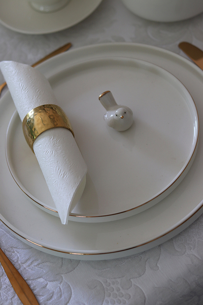 OD RĘKI Novelty, nowoczesny talerz deserowy, śr.20.3cm