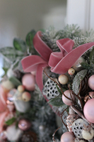 elegancki wianek zimowy, Lukrecja, wym.30cm