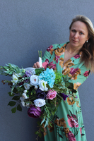 Georgina, bukiet / dekoracja nagrobna, dł.50cm