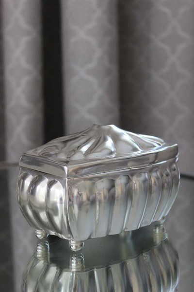 OD RĘKI cukiernica posrebrzana Monaco