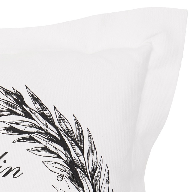 poduszka dekoracyjna biała Jardin 46x46cm