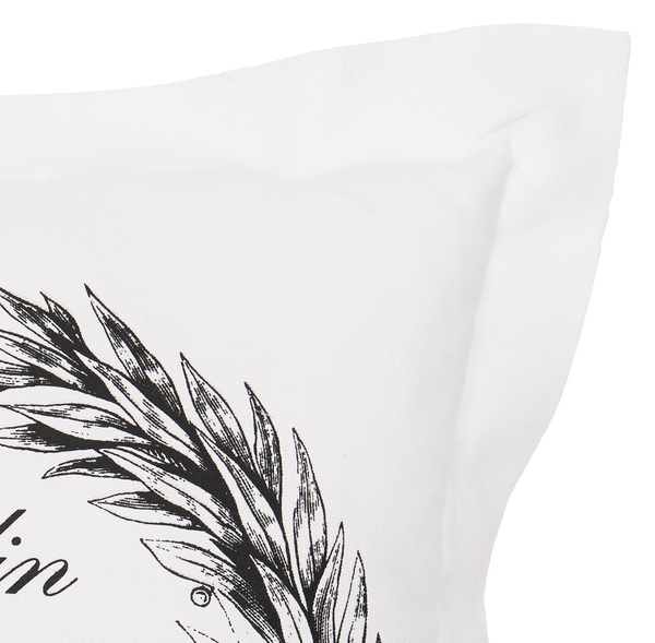 poduszka dekoracyjna biała Jardin 46x46cm