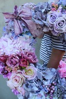 Bogactwo Natury bardzo duży wianek na drzwi, śr.55cm 