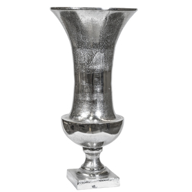 Fabiano B, eleganckie niklowane naczynie / puchar, wym.24x49cm