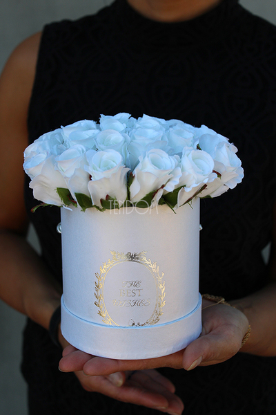 kompozycja kwiatowa / bukiet Flowerbox Kalena, 1szt. wys.18cm