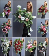 Daliria, elegancka kompozycja nagrobna z lampionem, dł.70cm