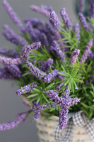 wrzosy Prowansja, kompozycja z wrzośców w wiklinowym koszu, wym.35x38cm 