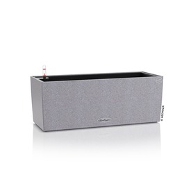 Balconera Stone, elegancka donica z nawadnianiem, szara, dł.50cm