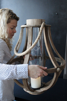 Garden Świecznik pękaty A, lampion, 46x43.5x86cm