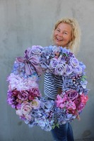 Bogactwo Natury bardzo duży wianek na drzwi, śr.55cm 