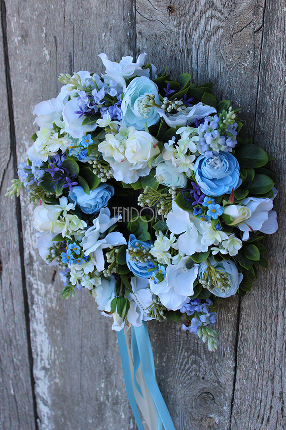 dekoracyjny wianek Blue Ocean, śr.30cm 