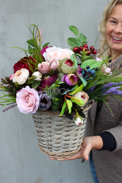 bogaty jesienny kosz Sanama, wys.35cm