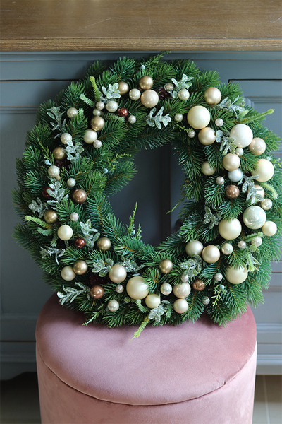 bożonarodzeniowy wianek na drzwi / okno, Święta z Green Canoe, śr.48cm