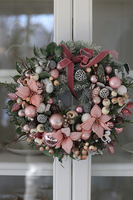 elegancki wianek zimowy, Lukrecja, wym.30cm