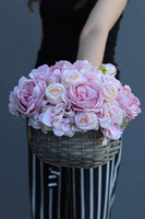 kosz pełen kwiatów, Nestro, wym.27x29cm