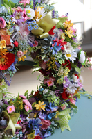 barwny kwiatowy wianek, Majowa Łąka, śr.46cm