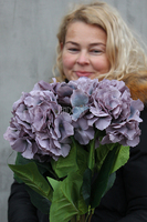 bukiet sinofioletowych hortensji wys.81cm