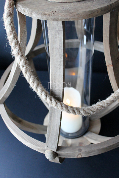 Garden Świecznik pękaty A, lampion, 46x43.5x86cm