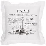 poduszka dekoracyjna biała Paris 46x46cm
