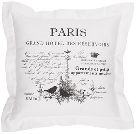 poduszka dekoracyjna biała Paris 46x46cm