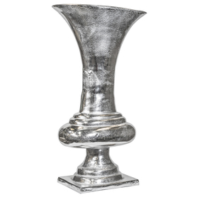 Felicjano B, eleganckie niklowane naczynie / puchar, wym.38x22x66cm