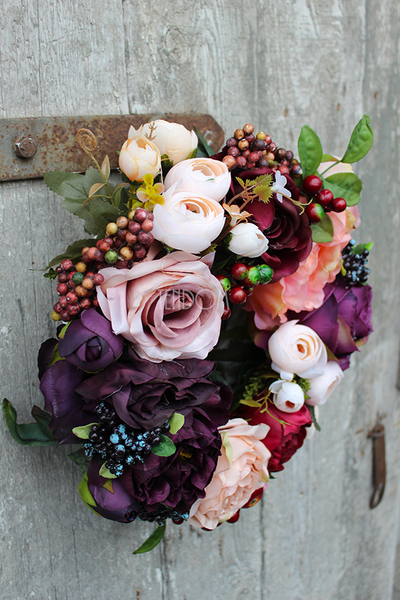 England, elegancki wianek na drzwi, śr.32cm