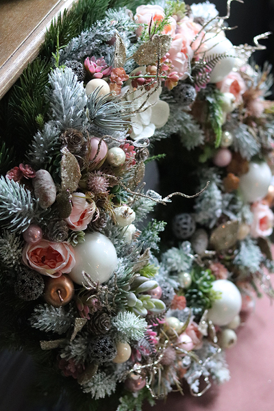 Poranne Mgły, wianek świąteczny, wym.48cm