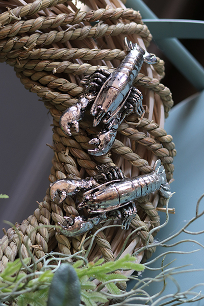 atrakcyjny marynistyczny wianek Homary, śr.38cm 