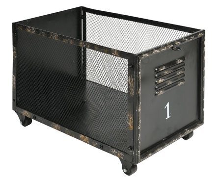 Loft, koszyk na kółkach, wym.31x35.5x54.5cm