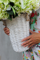 kosz Love Provance z pistacjowymi hortensjami wys.55cm 