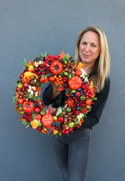 Autumn Premium, dekoracyjny wianek na drzwi, śr.44cm