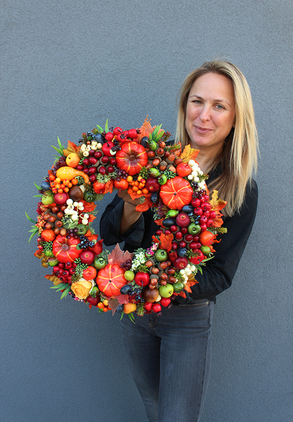 Autumn Premium, dekoracyjny wianek na drzwi, śr.44cm