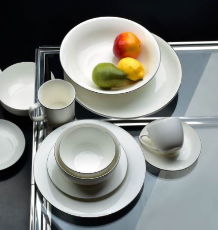 porcelanowy talerz do sałat, Simplico, śr.30.6cm