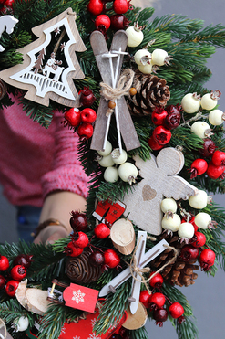 bajeczny wieniec Święta with tenDOM Grande, śr.63cm 