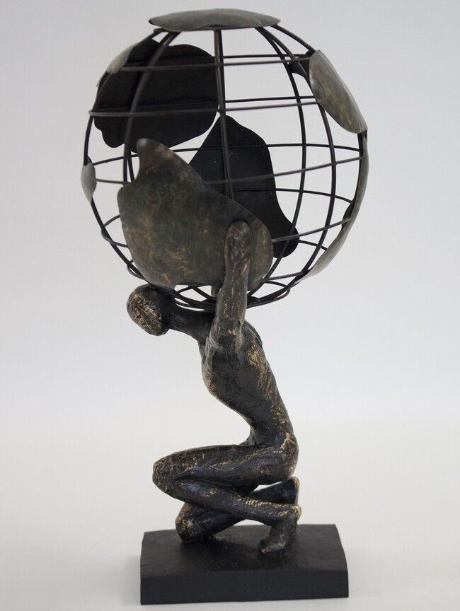 Glob, nowoczesna figurka / dekoracja, wym.42x22x22cm