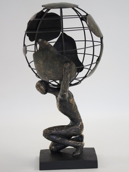 Glob, nowoczesna figurka / dekoracja, wym.42x22x22cm