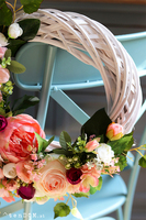 Abella Rotonda, subtelny wianek na drzwi, śr.30cm