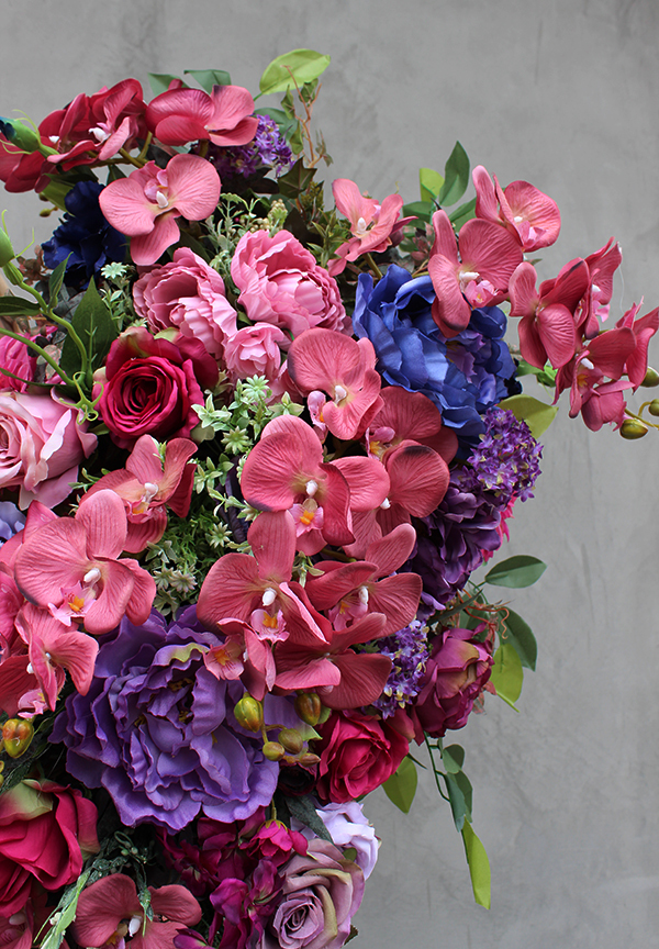 Mystery Pink wiązanka / dekoracja nagrobna, wym.88cm