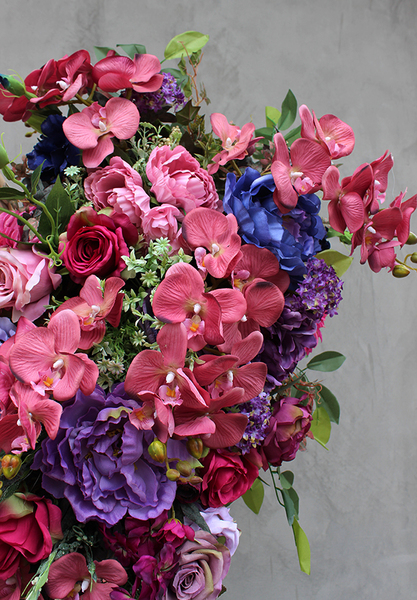 Mystery Pink wiązanka / dekoracja nagrobna, wym.88cm