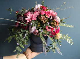 doskonała kompozycja / flowerbox / bukiet, Wild Beauty, wys.30cm