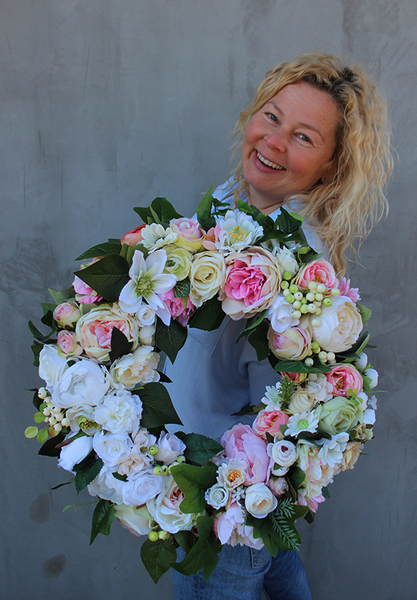 dekoracyjny, ogromny wieniec Pałac 2, śr.45cm