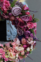 Bella Jesienna, kwiatowy wianek na drzwi, śr.55cm  