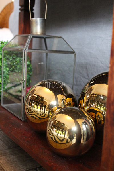 kula dekoracyjna ceramiczna Gold śr.6cm