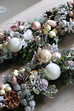 girlanda bożonarodzeniowa, Pudrove Święta, dł.100cm