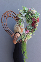 bardzo duże wiklinowe Serce Exclusive, wym. 80x80cm