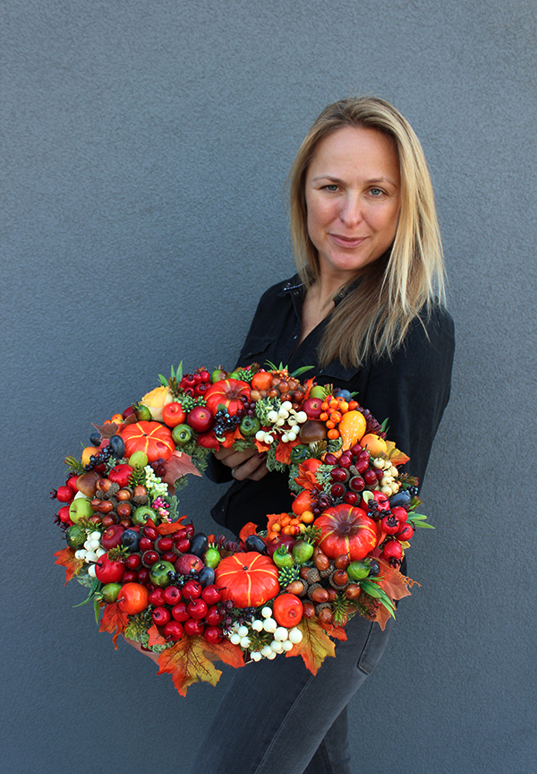 Autumn Premium, dekoracyjny wianek na drzwi, śr.44cm