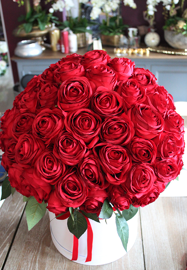 dużych rozmiarów elegancki flowerbox Jubileo 40 , wys.58cm  